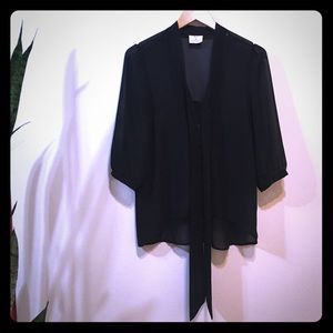 Pins and needles sheer black blouse 👁‍🗨🎶🎵